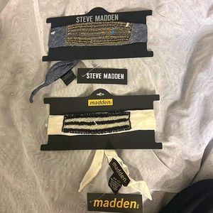 2-NWT’s, Steve Madden, Chokers,Bandanas, Hand Beaded, So Pretty! $22 retail each